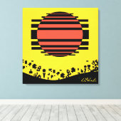 Memphis Tossed Bits Canvas Afdruk (Insitu (Houten vloer))