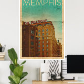 Memphis Travel Poster (Thuiskantoor)