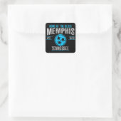 Memphis Vierkante Sticker (Tas)