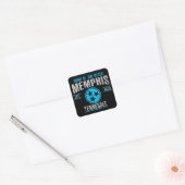 Memphis Vierkante Sticker (Envelop)