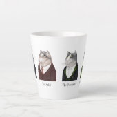 MEN CADRES Latte Mug + Texte (Devant)