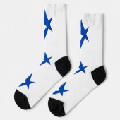 Men crew socks with flag of Toyota City, Japan Sokken (Links)