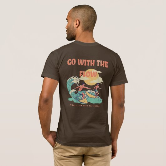 Men Energy Flow Lessons Learn T-Shirt (Dos entier)