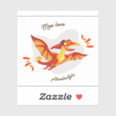 Men Love Pterodactyls sticker (Feuille)