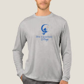 Men’s logo long sleeve Tri-Blend shirt (Voorkant volledig)