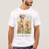 Men’s T-Shirt – Saluki Dad Shirt for Dog Lovers (Devant)