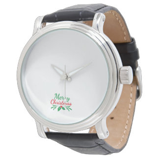 Men watch with Christmas design  Horloge