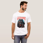 Men Wise Gorilla Lessons Learn T-Shirt (Voorkant volledig)