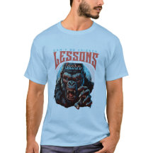 Men Wise Gorilla Lessons Learn T-Shirt