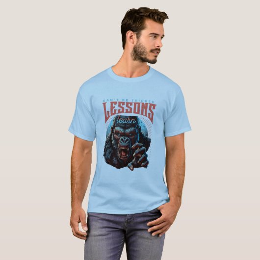Men Wise Gorilla Lessons Learn T-Shirt (Devant entier)