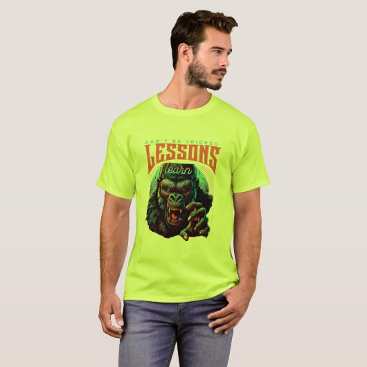 Men Wise Gorilla Lessons Learn T-Shirt (Devant entier)