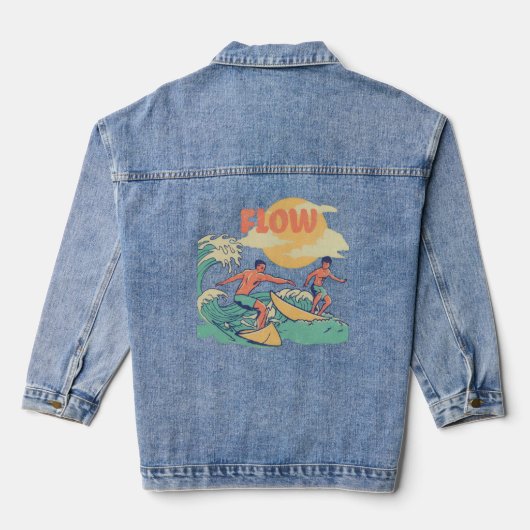 Men/Women Energy Flow Denim Jacket (Verso)