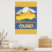 Mena House Hotel Cairo Vintage Poster (Keuken)