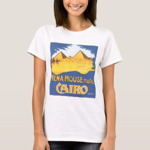 Mena House Hotel Cairo Vintage Travel Poster T-shirt