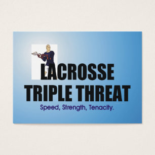 Menace SUPÉRIEURE de triple de lacrosse