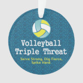 Menace SUPÉRIEURE de triple de volleyball (devant)