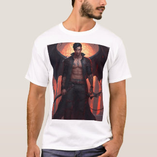 Menacer Devil Angel guerrier T-shirt design