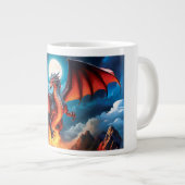 Menacer la Mug de café Dragon Rouge (Devant droit)