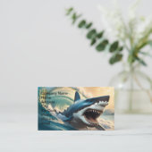 Menacer le Carte de visite requin (Debout devant)