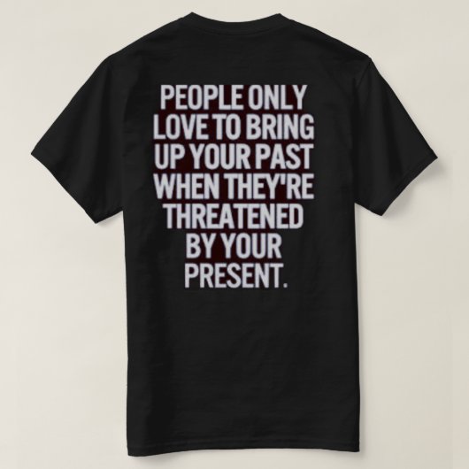 Menacer par ton t-shirt présent (Design dos)