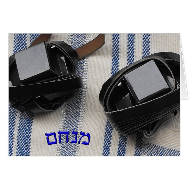 Menachem - Tallis en Tefillin (Voorkant Horizontaal)