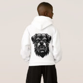 Menacing Alpha Dog Snarl – Urban Ink Style Graphic (Dos entier)