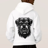 Menacing Alpha Dog Snarl – Urban Ink Style Graphic (Dos)