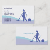 Ménage et modèle de carte de visite de domestique (Devant / Derrière)