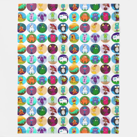 Menagerie Blanket Fleece Deken (Voorkant)