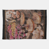 Menagerie van paddenstoelen theedoek (Horizontaal)