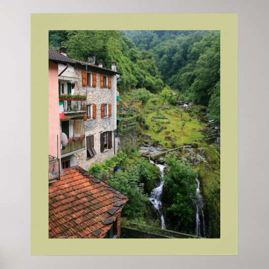 Menaggio Cliffs Poster (Voorkant)