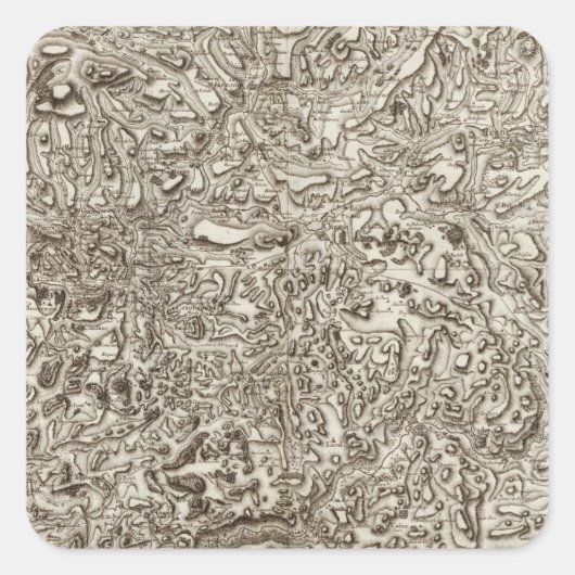 Mende Vierkante Sticker (Voorkant)