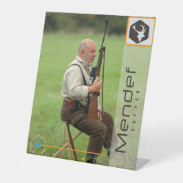 MENDEF RECLAMEBORD MET VOETSTUK