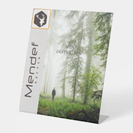 MENDEF RECLAMEBORD MET VOETSTUK