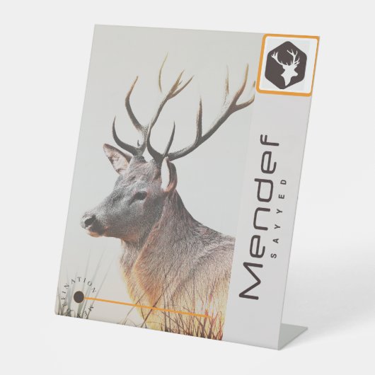 MENDEF RECLAMEBORD MET VOETSTUK (Voorkant)