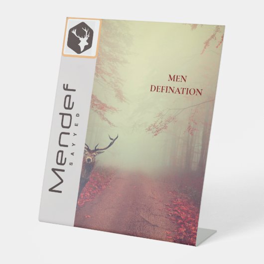 MENDEF RECLAMEBORD MET VOETSTUK (Voorkant)