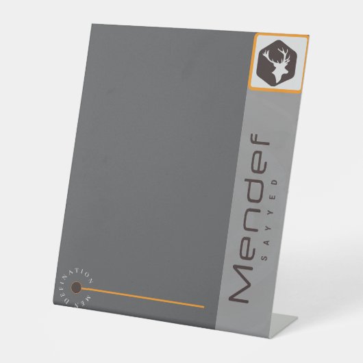 MENDEF RECLAMEBORD MET VOETSTUK (Voorkant)