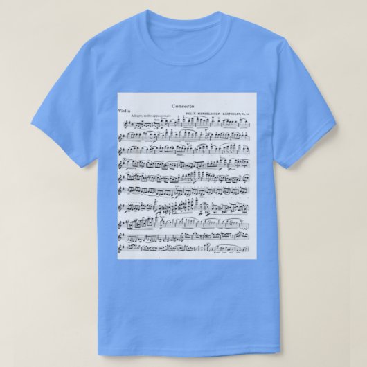 Mendelssohn Violin Concerto Long T-shirt (Design voorkant)