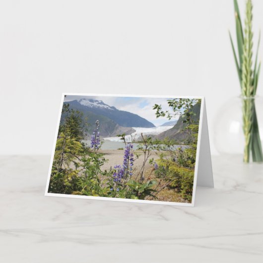 Mendenhall Glacier Alaska Note Kaart<Blank Inside> Bedankkaart (Voorkant)