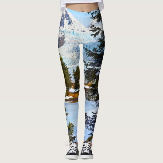 Mendenhall Glacier in de winter Leggings (Voorkant)