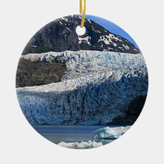 Mendenhall Glacier / Juneau Alaska Keramisch Ornament (Voorkant)