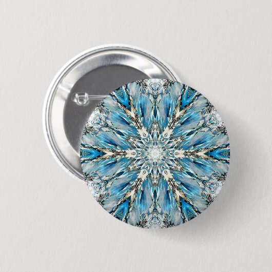 Mendenhall Glacier Mandala Button (Voorkant /achterkant)