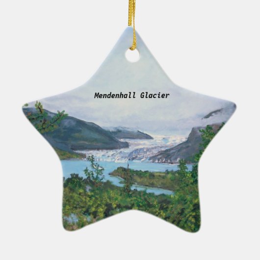 Mendenhall Glacier Ornament (Achterkant)