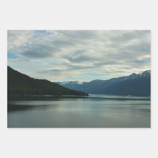 Mendenhall Lake in het landschap van Juneau Alaska Inpakpapier Vel (Voorkant 3)