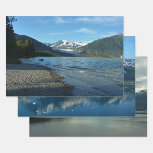 Mendenhall Lake in het landschap van Juneau Alaska Inpakpapier Vel (Set)