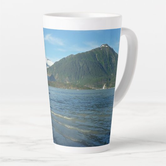 Mendenhall Lake in het landschap van Juneau Alaska Latte Mok (Rechterhoek)