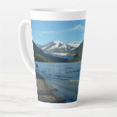 Mendenhall Lake in het landschap van Juneau Alaska Latte Mok (Linkerhoek)