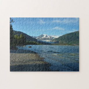 Mendenhall Lake in het landschap van Juneau Alaska Legpuzzel