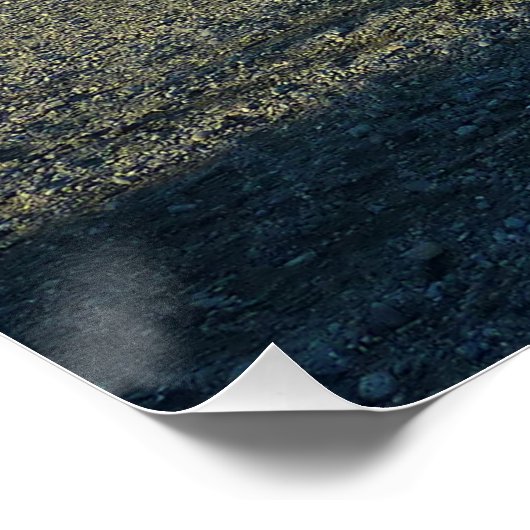 Mendenhall Lake in het landschap van Juneau Alaska Perfect Poster (Hoek)