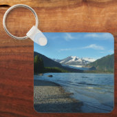 Mendenhall Lake in het landschap van Juneau Alaska Sleutelhanger (Voorkant)